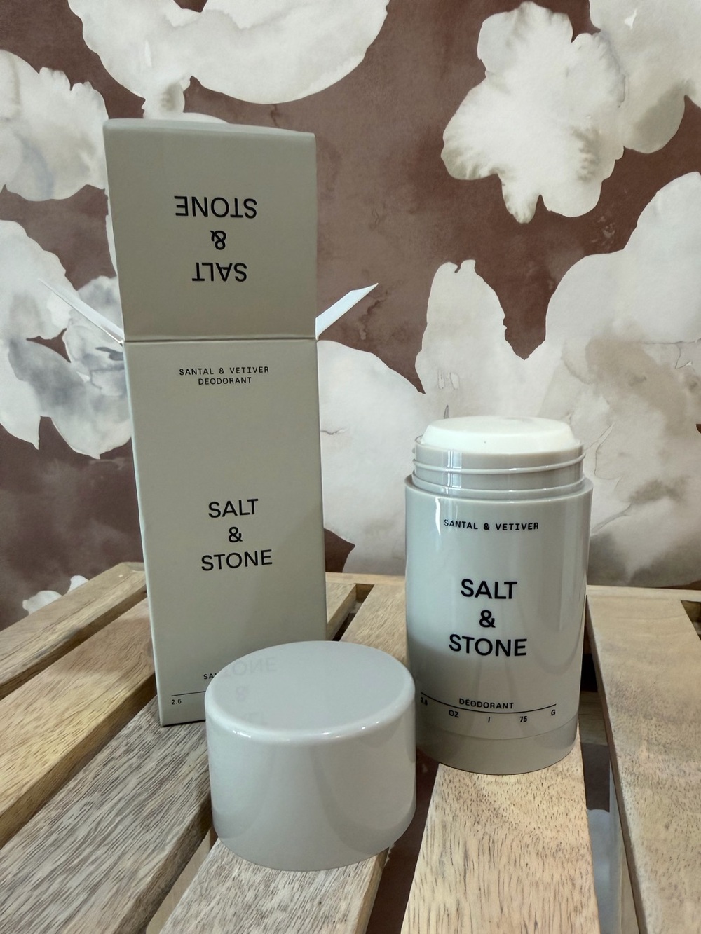 Salt & Stone Santal & Vetiver Deodorant — Brand New in Box 2.6 oz. Full Size